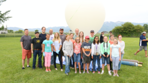 Girls Space Science Group of Girls and Mentors launch balloon